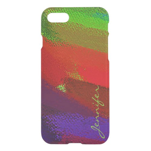 Paint Color Splatter Brush Stroke 2 iPhone SE87 Case