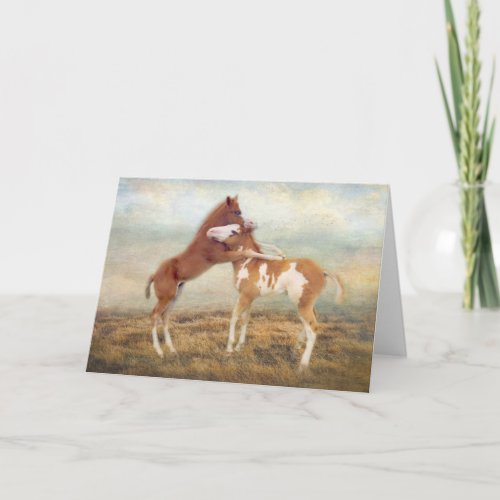 Paint Colts Dancing Card