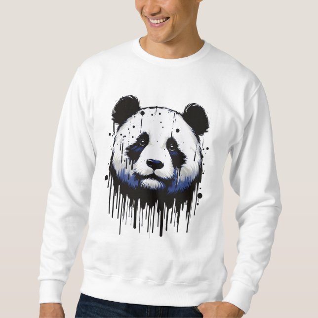 Paint Drip Panda Sweatshirt (Front)