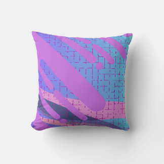 Paint Drip Vivid Abstract Throw Pillow
