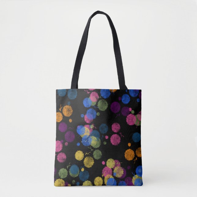 Paint Drips Tote Bag (Front)