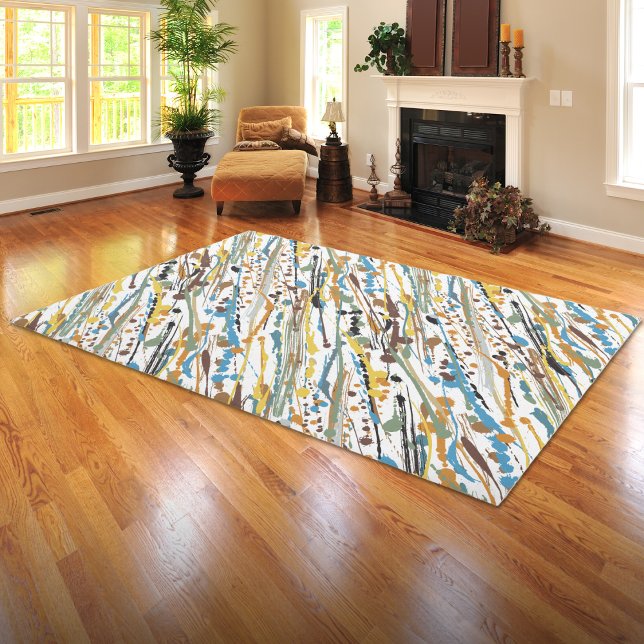 Paint Drizzle Large Area Rug (Creator Uploaded)
