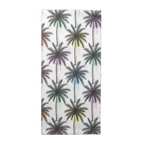 Paint Drop Palm Tree Pattern Cloth Napkin