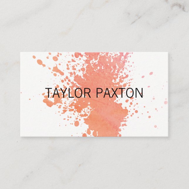 Paint Expressive Business Card (Front)