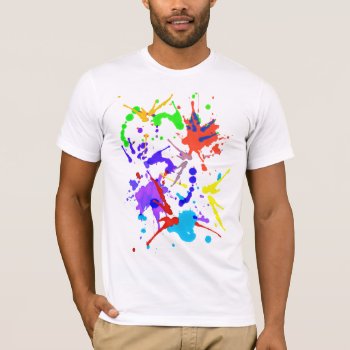 Paint Fight T-shirt by rdwnggrl at Zazzle