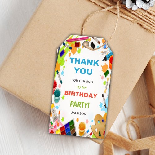 Paint Gift Tags