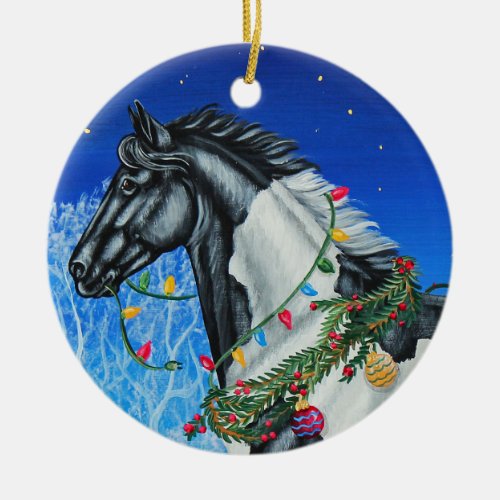 Paint Horse Christmas Ornament