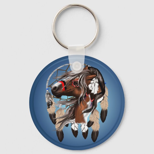 Paint Horse Dreamcatcher Keychains (Front)