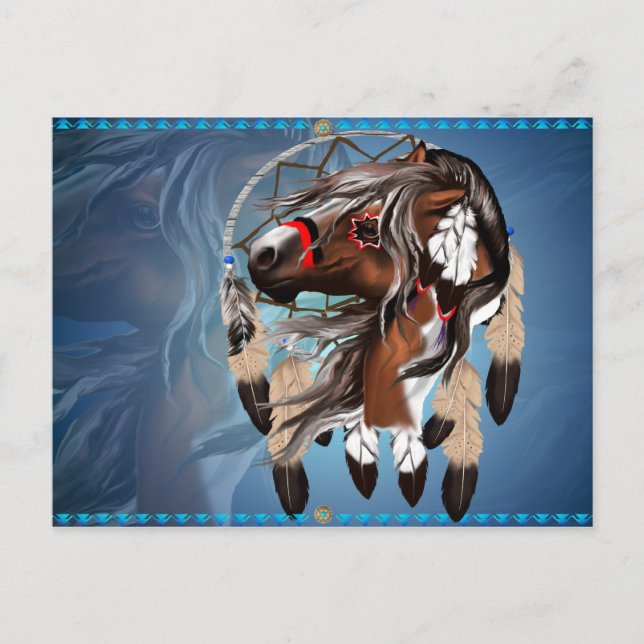 Paint Horse Dreamcatcher Postcard (Front)