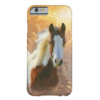 Paint Horse Gold Iphone 6 Case by WalnutCreekAlpacas at Zazzle