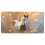 Paint Horse Gold License Plate at Zazzle