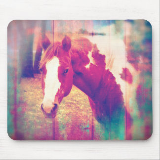 Paint Horse Grunge Mouse Pad