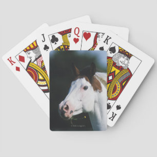 Paint Horse Headshot 3 Poker Cards