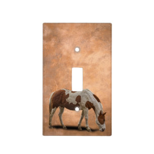 PAINT HORSE LIGHT SWITCH COVER