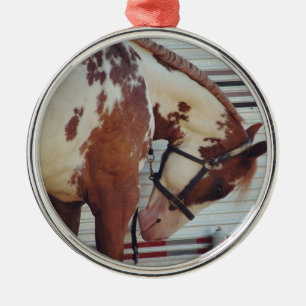 Paint horse metal ornament