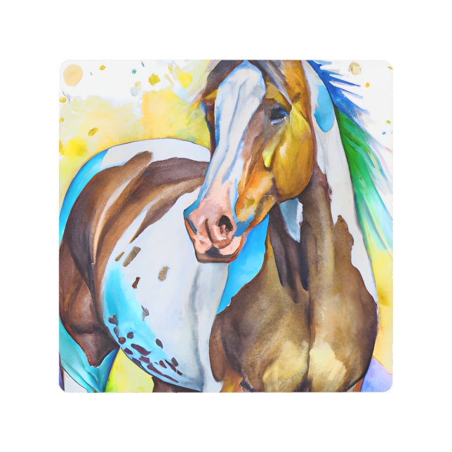 Paint Horse Metal Print (Front)