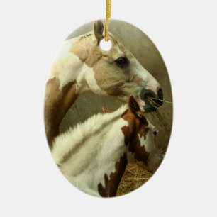 Paint Horse Pair  Ornament