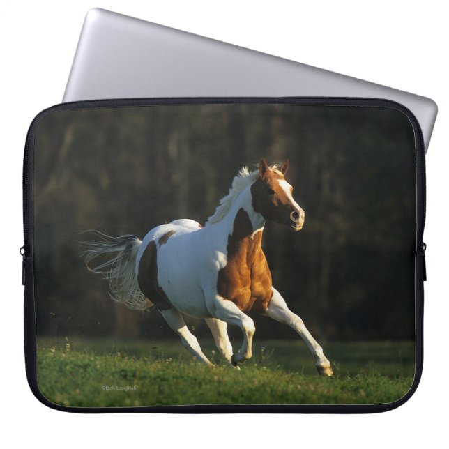 Paint Horse Running Fast Laptop Sleeve (Front)