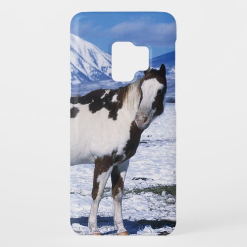 Paint Horse Standing in the Snow Case_Mate Samsung Galaxy S9 Case