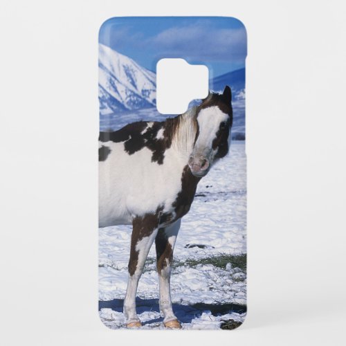 Paint Horse Standing in the Snow Case_Mate Samsung Galaxy S9 Case