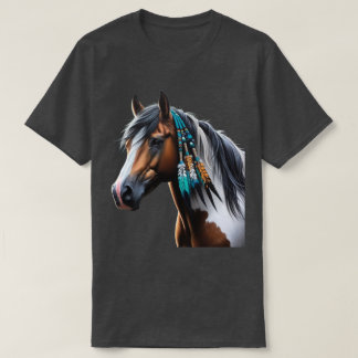 Paint Horse with Native Beads T-Shirt