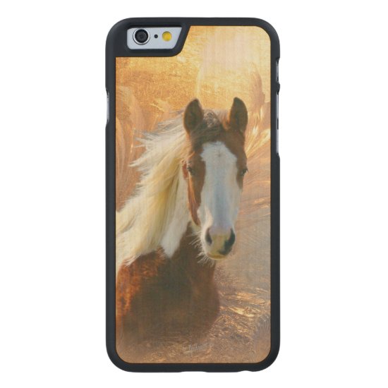 Paint Horse Wood Carved® Maple iPhone 6 Slim Case