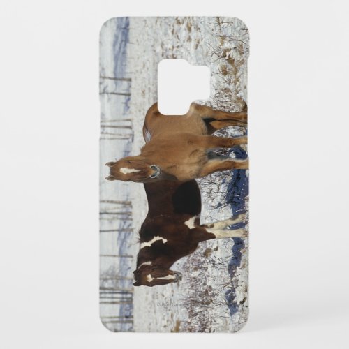 Paint Horses in the Snow Case_Mate Samsung Galaxy S9 Case