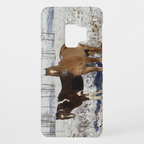 Paint Horses in the Snow Case_Mate Samsung Galaxy S9 Case