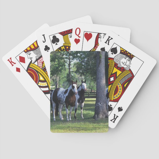 Paint Horses in the Trees Poker Cards (Back)