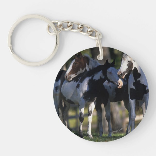 Paint Horses Keychain (Front)