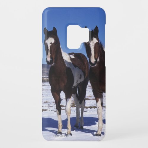 Paint Horses Standing in the Snow Case_Mate Samsung Galaxy S9 Case