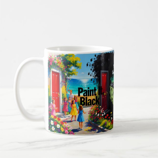 Paint It Black — Where Color Meets Darkness Mug (Left)