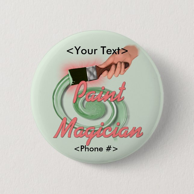 Paint Magician - Customize Button (Front)