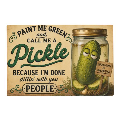 Paint Me Green Placemat