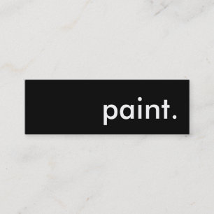 paint. mini business card