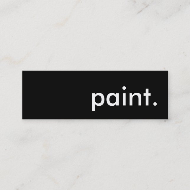 paint. mini business card (Front)