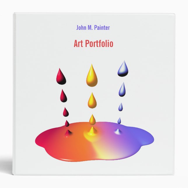 Paint Mix Portfolio Binder (Front)
