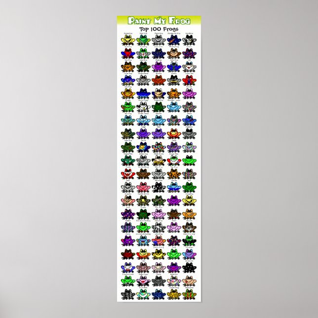 Paint My Frog Poster (Front)