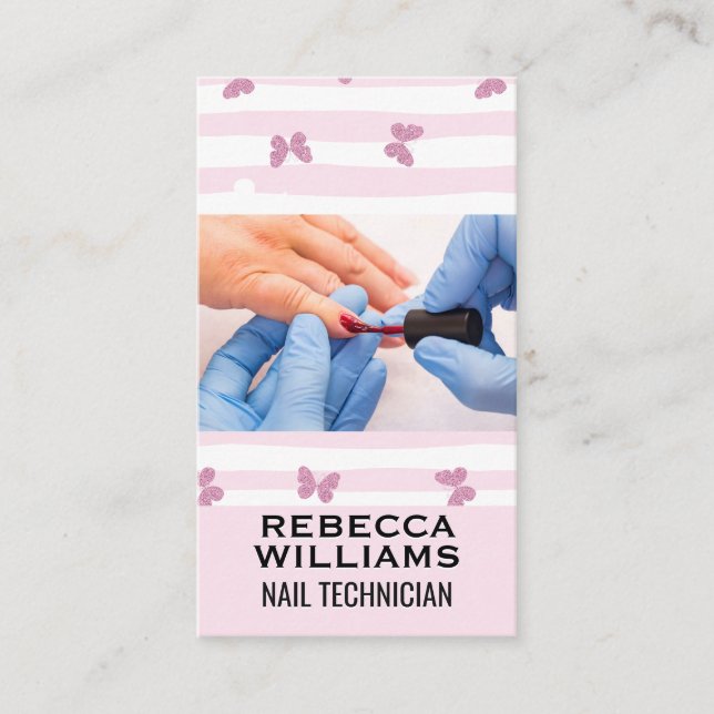 Paint Nails | Manicurist Business Card (Front)