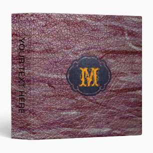 Paint Old Purple Leather Look 3 Ring Binder
