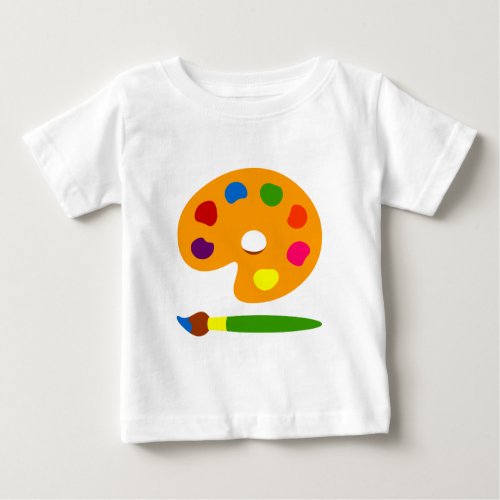 Paint Palette Art Baby T_Shirt