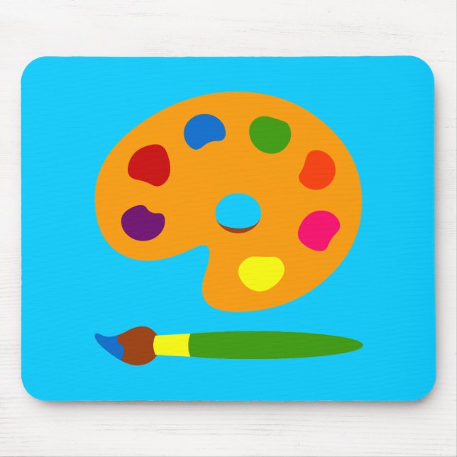 Paint Palette Art Mouse Pad (Front)