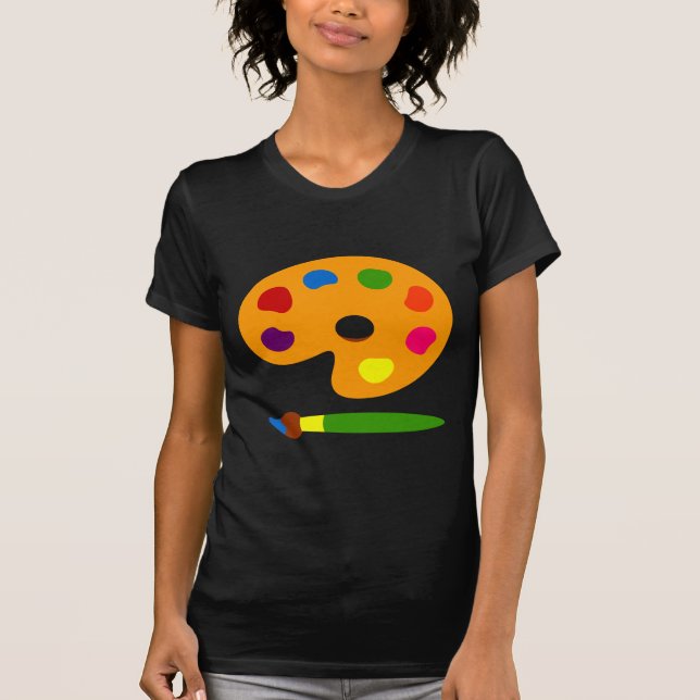 Paint Palette Art T-Shirt (Front)