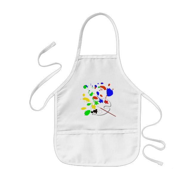 Paint palette kids' apron (Front)