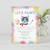 Paint Party | Art Birthday Party Invitation (Standing Front)