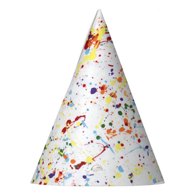 "Paint Party" Party Hats (Left)