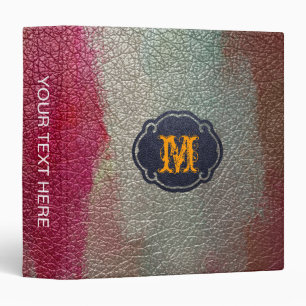 Paint Pink Leather Look Binder