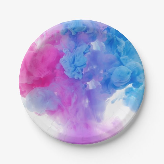 Paint Plumes Paper Plates (Front)