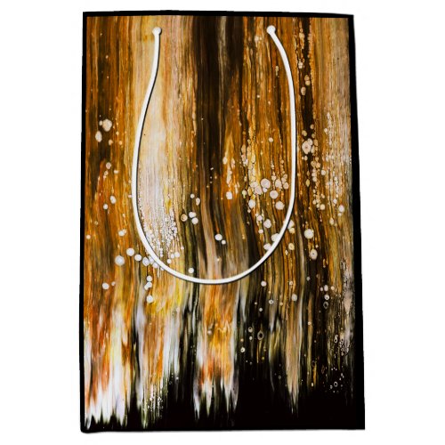 Paint Pour Cells Swipe Abstract Art Medium Gift Bag