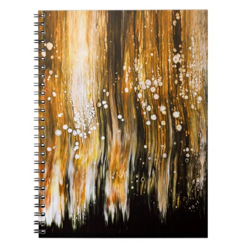 Paint Pour Cells Swipe Abstract Art Notebook